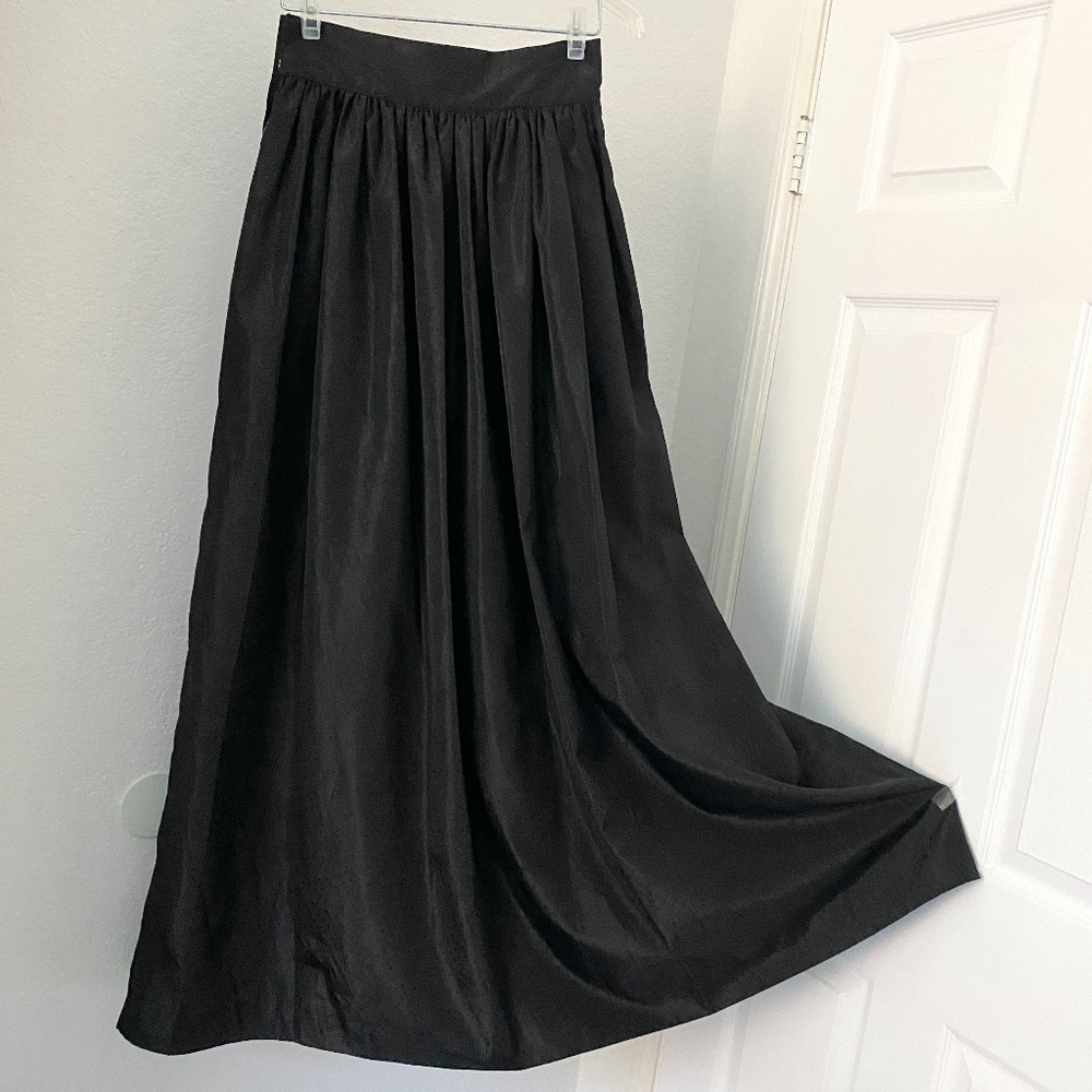 Black Long Skirt Made in Korea Sz S
